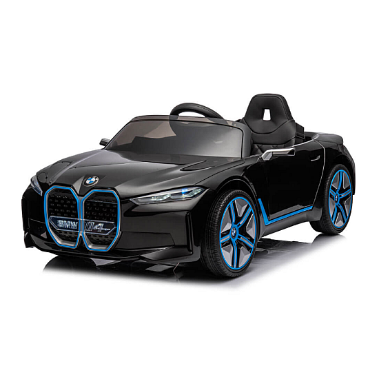 Masinuta electrica pentru copii BMW I4 cu doua usi, 12V-7Ah, LED, MP3, USB, Radio, Polipropilena, otel si scaun din piele ecologica Masinuta electrica pentru copii BMW I4 cu doua usi, 12V-7Ah, LED, MP3, USB, Radio, Polipropilena, otel si scaun din piele ecologica