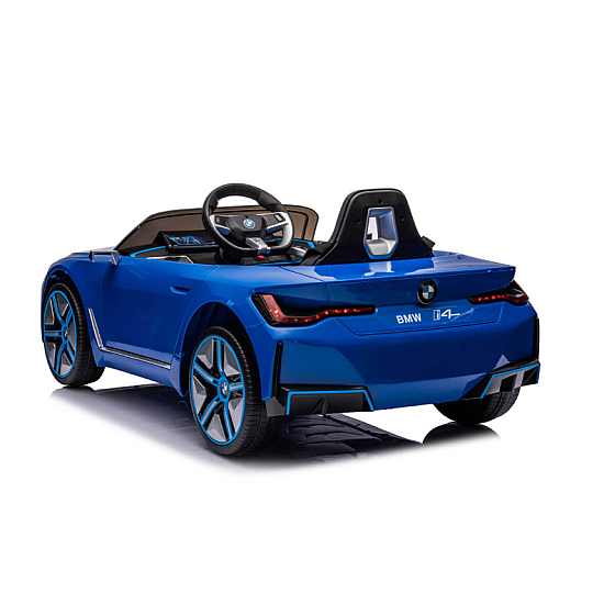 Masinuta electrica pentru copii BMW I4 cu doua usi, 12V-7Ah, LED, MP3, USB, Radio, Polipropilena, otel si scaun din piele ecologica Masinuta electrica pentru copii BMW I4 cu doua usi, 12V-7Ah, LED, MP3, USB, Radio, Polipropilena, otel si scaun din piele ecologica