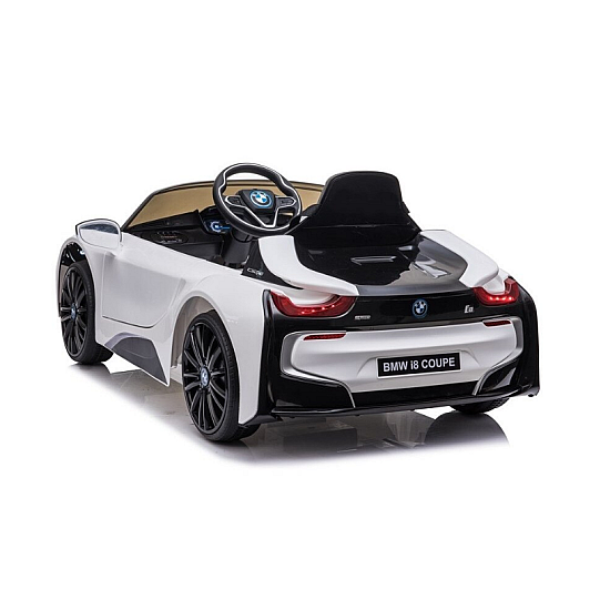 Masinuta electrica pentru copii BMW I8 cu doua usi, 12V-7Ah, LED, MP3, USB, Radio, Polipropilena, otel si scaun din piele ecologica, 115x73x46 cm Masinuta electrica pentru copii BMW I8 cu doua usi, 12V-7Ah, LED, MP3, USB, Radio, Polipropilena, otel si scaun din piele ecologica, 115x73x46 cm