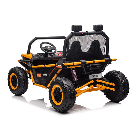 Masinuta electrica tip buggy UTV RDB-608, 24V/7Ah, 300W, roti EVA, scaun piele ecologica, telecomanda, intrare AUX (MP3) / USB / Bluetooth / Radio FM pentru 2 copii Masinuta electrica tip buggy UTV RDB-608, 24V/7Ah, 300W, roti EVA, scaun piele ecologica, telecomanda, intrare AUX (MP3) / USB / Bluetooth / Radio FM pentru 2 copii