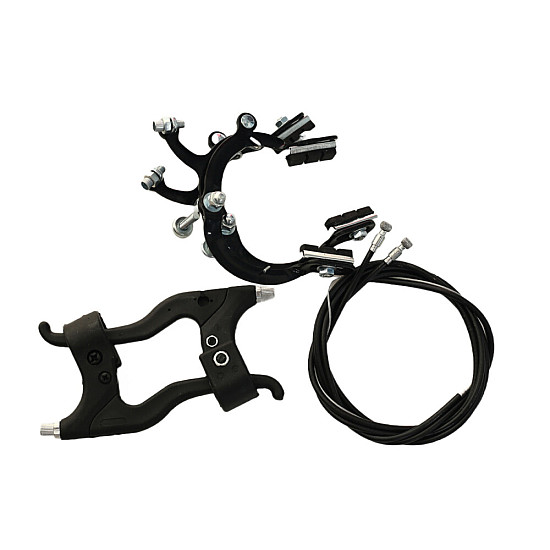 Set complet frână V-Brake - Manete aluminiu Set complet frână V-Brake - Manete aluminiu