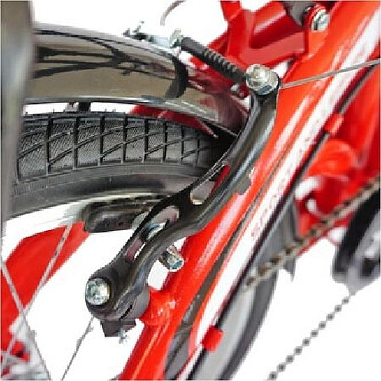 Bicicleta Velors Pliabila 20" V2055A, Rosu Bicicleta Velors Pliabila 20" V2055A, Rosu