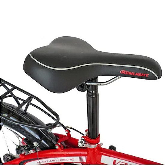 Bicicleta Velors Pliabila 20" V2055A, Rosu Bicicleta Velors Pliabila 20" V2055A, Rosu