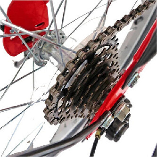 Bicicleta Velors Pliabila 20" V2055A, Rosu Bicicleta Velors Pliabila 20" V2055A, Rosu