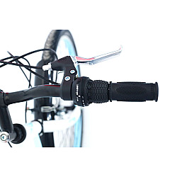 Bicicletă RDB Elegance, 26 Inch, Frâne V-brake, Oțel, Alb cu design albastru Bicicletă RDB Elegance, 26 Inch, Frâne V-brake, Oțel, Alb cu design albastru