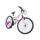 Bicicletă RDB Helena, 26 inch, Alb cu design roz, Frâne V-brake, Oțel