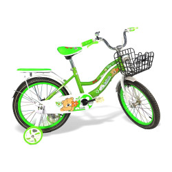 Bicicletă copii RDB ASC-884, 16 inch, Cu roți ajutătoare și coș depozitare