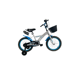 Bicicletă copii RDB ASC-893, 14 Inch, Cu roți ajutătoare și coș depozitare