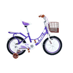 Bicicletă copii RDB LEBĂDA 16 Inch cu coșuleț și roți ajutătoare
