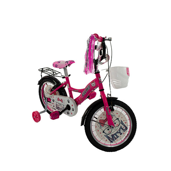Bicicletă copii RDB MIYU culoare roz/alb roată 20 inch oțel