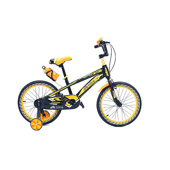 Bicicletă copii, RDB ASC-872, 14 Inch, Cu roți ajutătoare și sticlă pentru apă