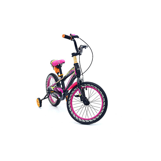 Bicicletă copii, RDB ASC-872, 14 Inch, Cu roți ajutătoare și sticlă pentru apă