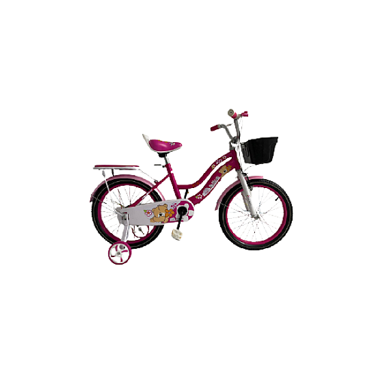 Bicicletă copii, RDB ASC-884, 18 inch, Cu roți ajutătoare și coș depozitare