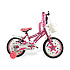 Bicicletă RDB Faworis, 16 Inch, Cu roți ajutătoare și coșuleț pentru depozitare, Roz