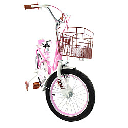 Bicicletă RDB LEBĂDA 20 Inch cu coșuleț și roți ajutătoare, Roz Bicicletă RDB LEBĂDA 20 Inch cu coșuleț și roți ajutătoare, Roz