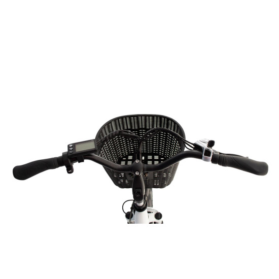 Bicicleta electrica RDB NE10, 250W, 25 km/h, autonomie 45-60 km, Alb