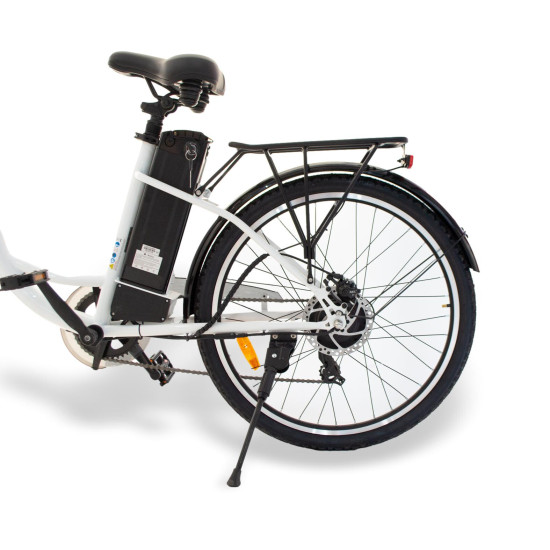 Bicicleta electrica RDB NE10, 250W, 25 km/h, autonomie 45-60 km, Alb