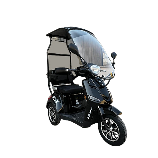 Tricicleta electrica RDB A-klass cu cabină, fara permis 25km/h, Putere maximala 1200W, Baterie 60V Tricicleta electrica RDB A-klass cu cabină, fara permis 25km/h, Putere maximala 1200W, Baterie 60V